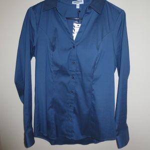 Express Ultimate Essential Shirt - Blue sz M